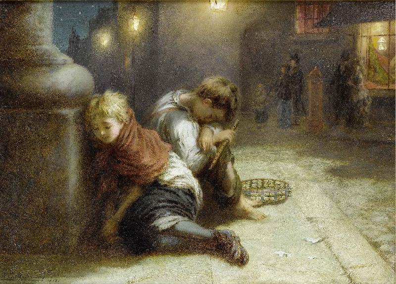 Augustus Saint-Gaudens Fatigued Minstrels
